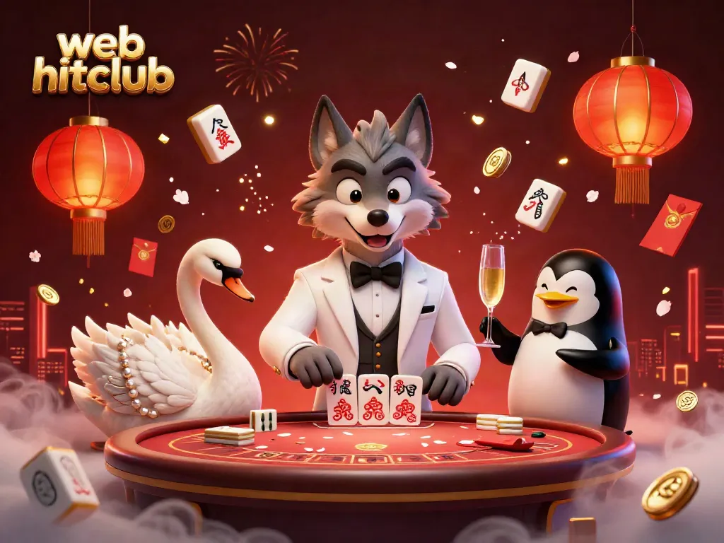 Experience thrilling gameplay with web hitclub at a lively baccarat table surrounded by vibrant casino elements.