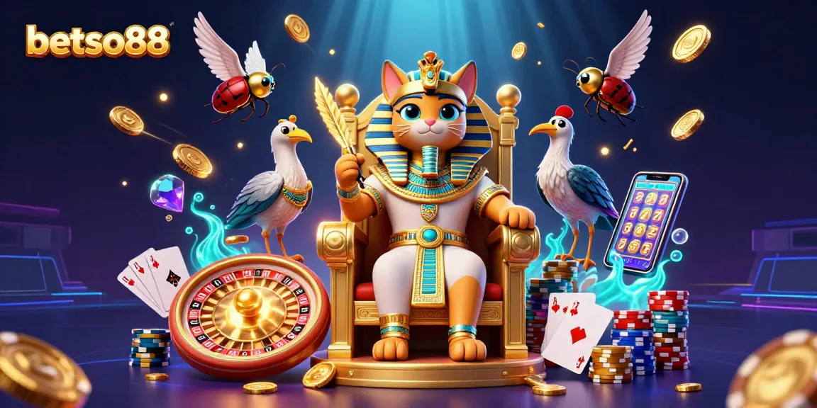 Engage with betso88 in vibrant casino excitement through lively characters and gaming elements.