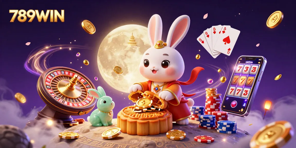 Experience the thrill of winning at 789WIN with captivating casino scenes filled with poker chips and lucky symbols.