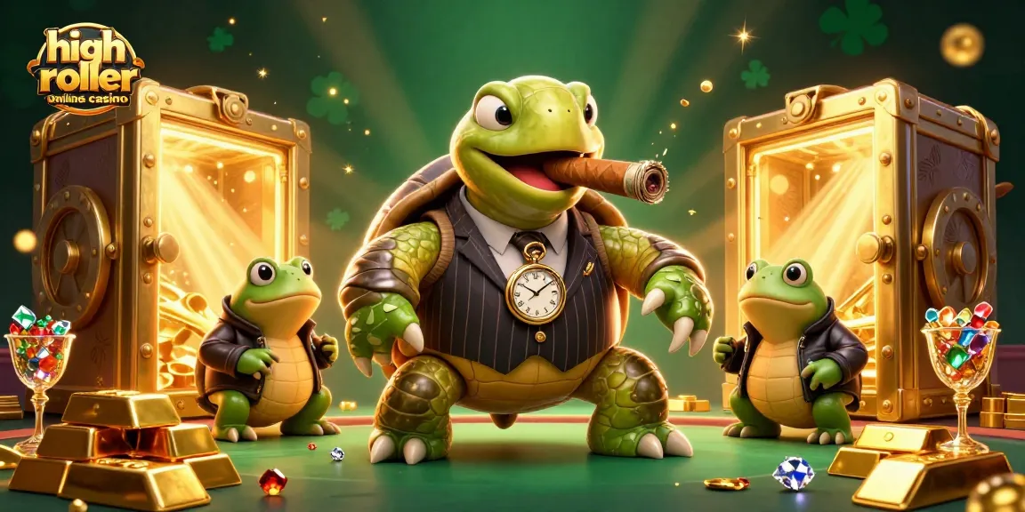 Join the excitement at a high roller online casino with vibrant characters and treasure!