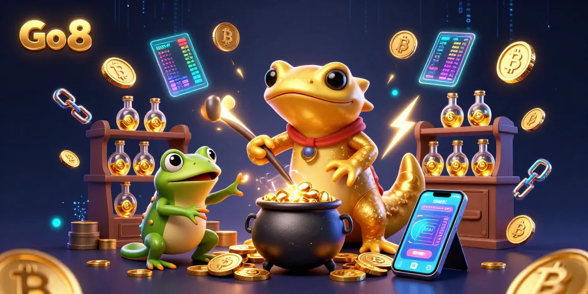 Experience thrilling gaming at Go 8 with golden alchemists turning base metals into coins.