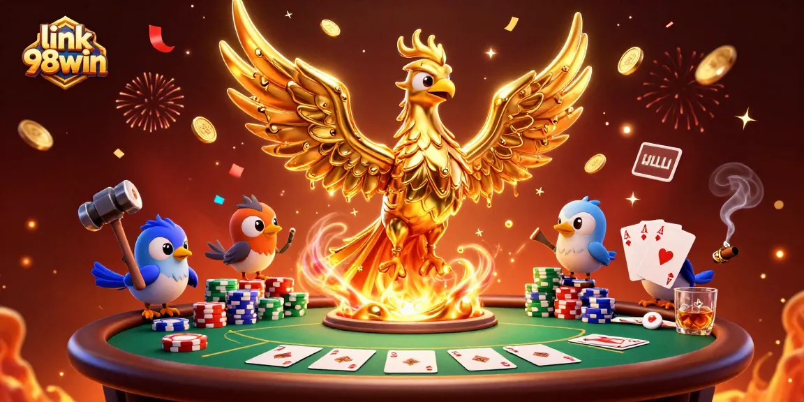Engage with dynamic gaming action featuring link 98win in a vibrant casino scene.