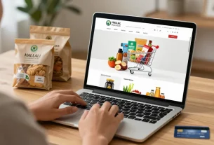 Halal grocery delivery shopping experience with popular products and best deals in an online e-commerce platform.